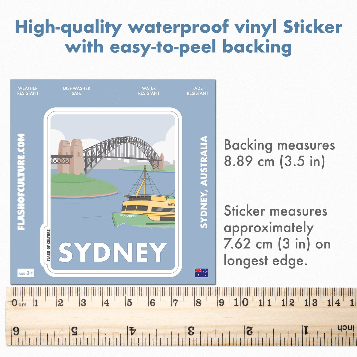 Sydney Travel Sticker - Australian waterproof stickers