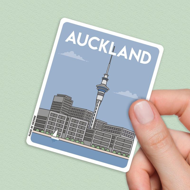 Auckland New Zealand sticker, New Zealand Stickers, Auckland New Zealand
