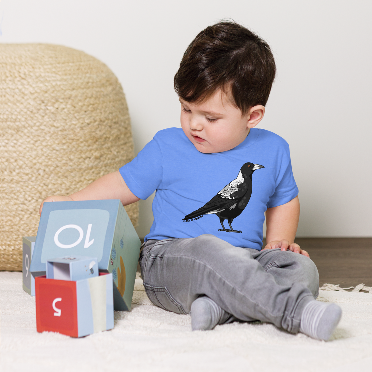 Australian Magpie Kids T-shirt Ages 2-5