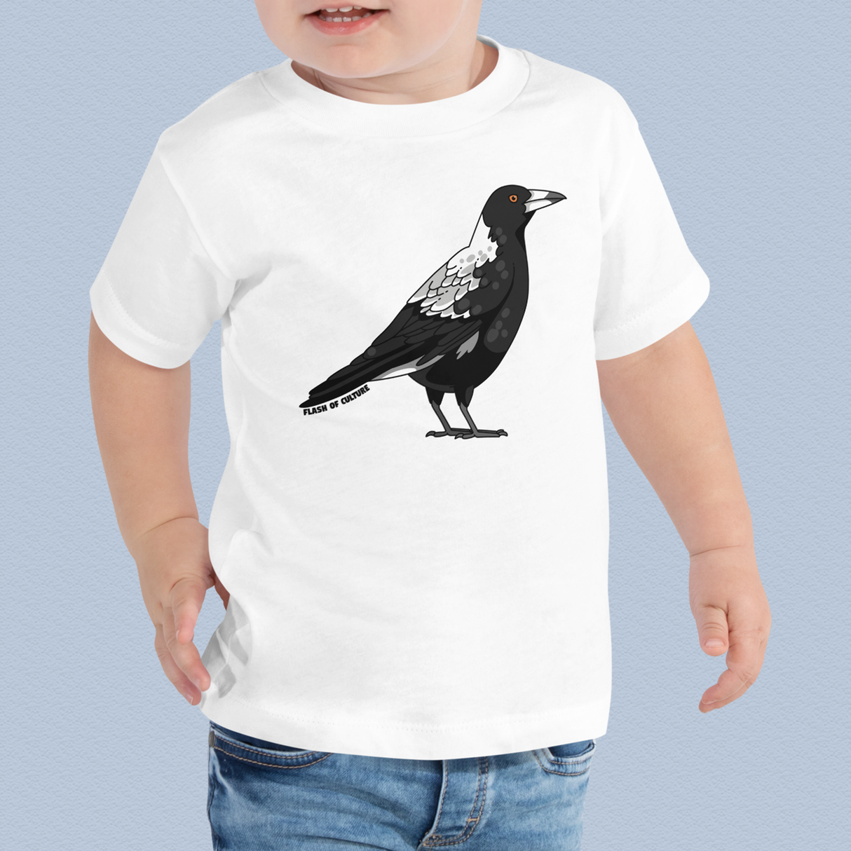 Australian Magpie T-Shirt Kids Size 2-5 years