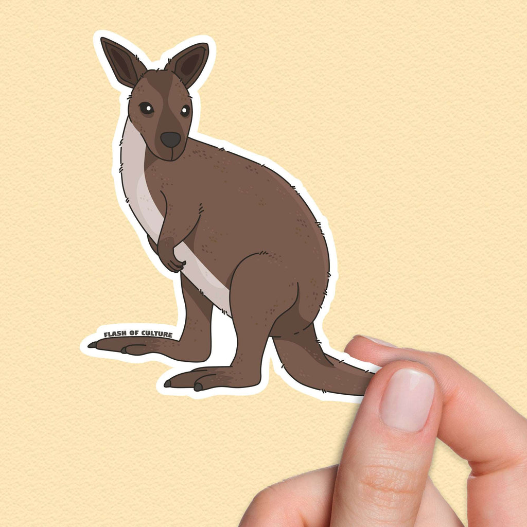 Australian Wallaby sticker - Australian Animal stickers
