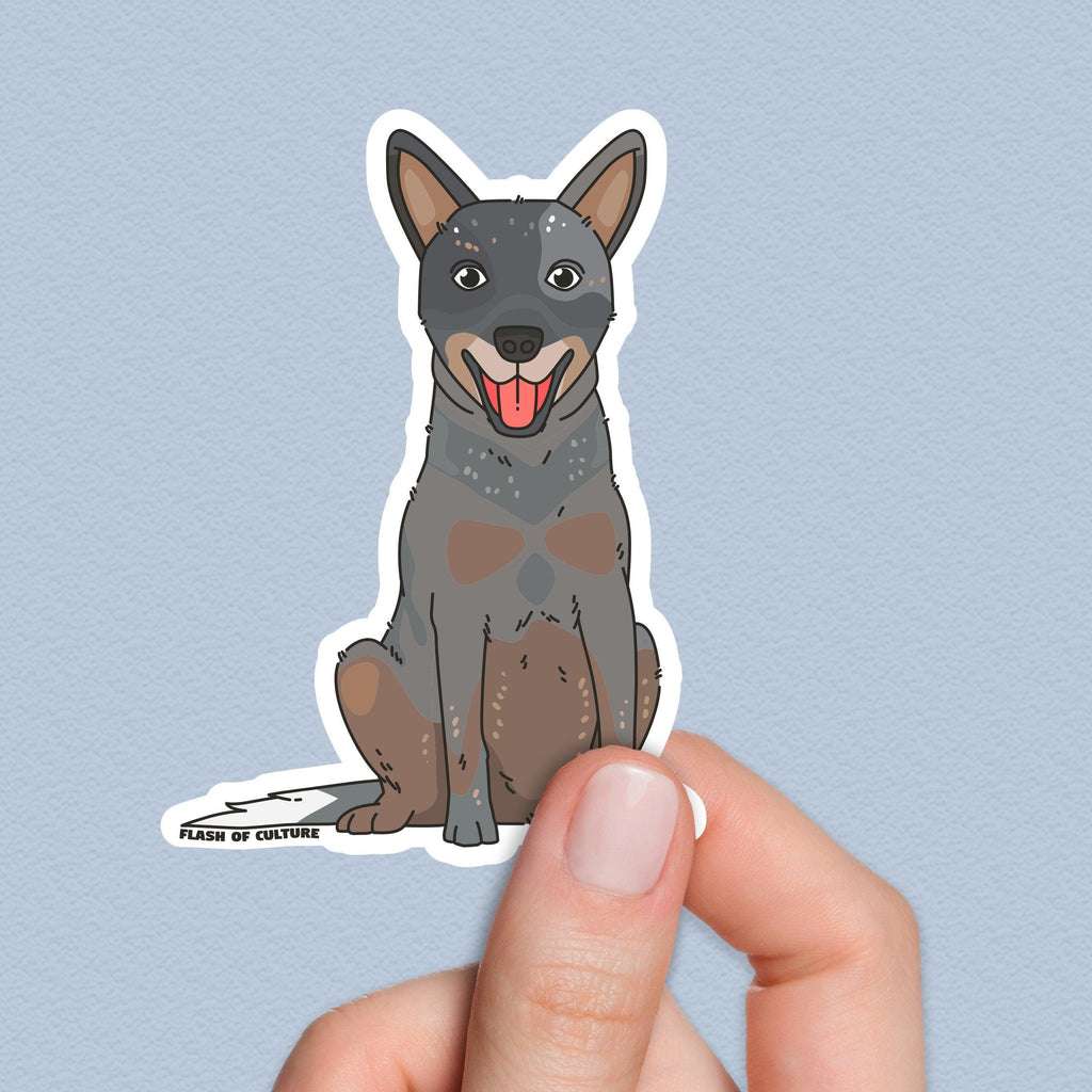 Blue Heeler Sticker, Australian Cattle Dog Sticker