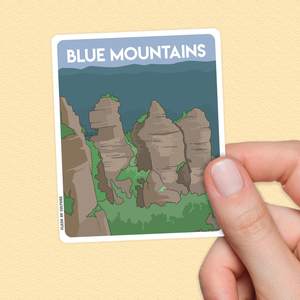 Blue Mountains Sticker, Sydney Australia stickers