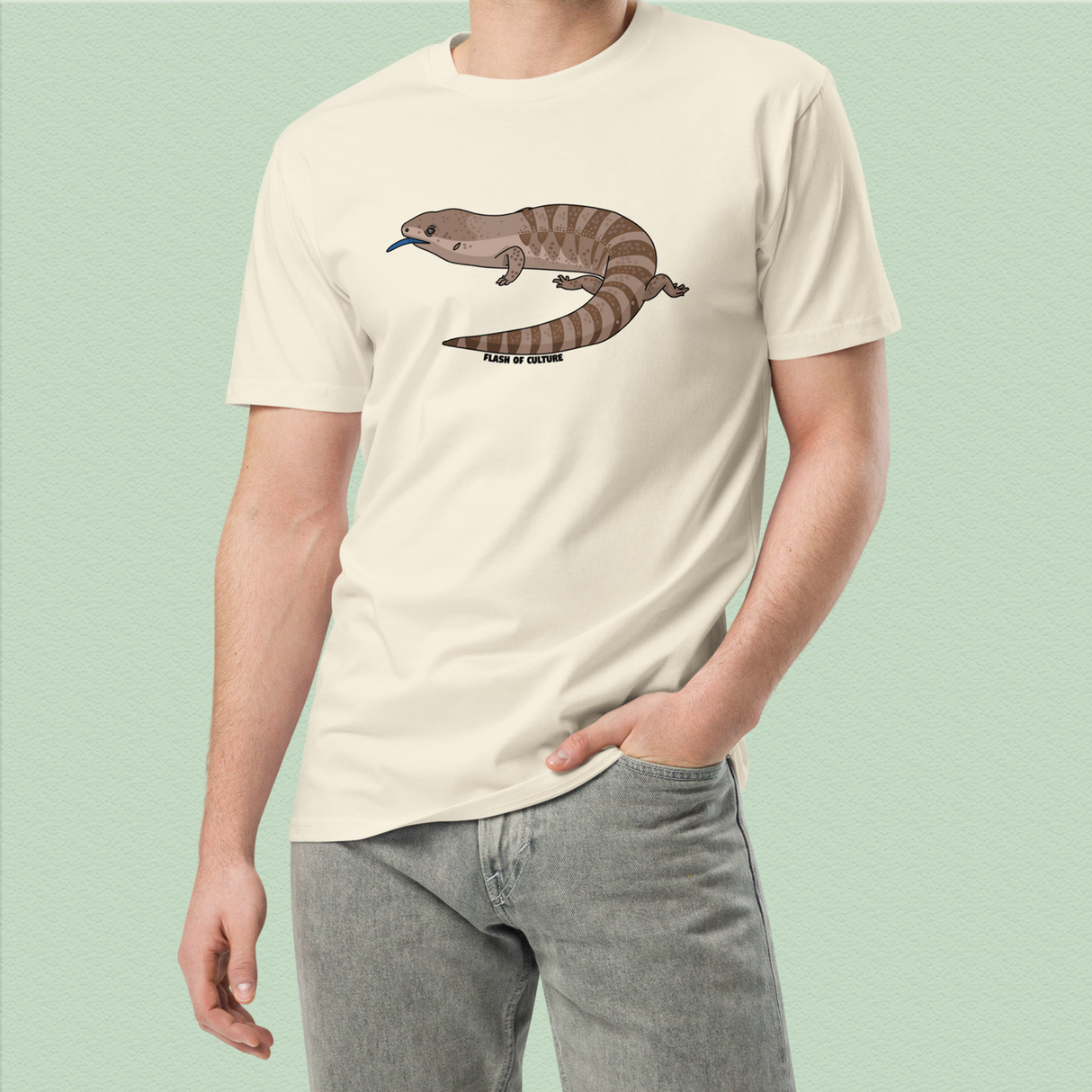 Blue Tongue Lizard T-Shirt Adult Unisex