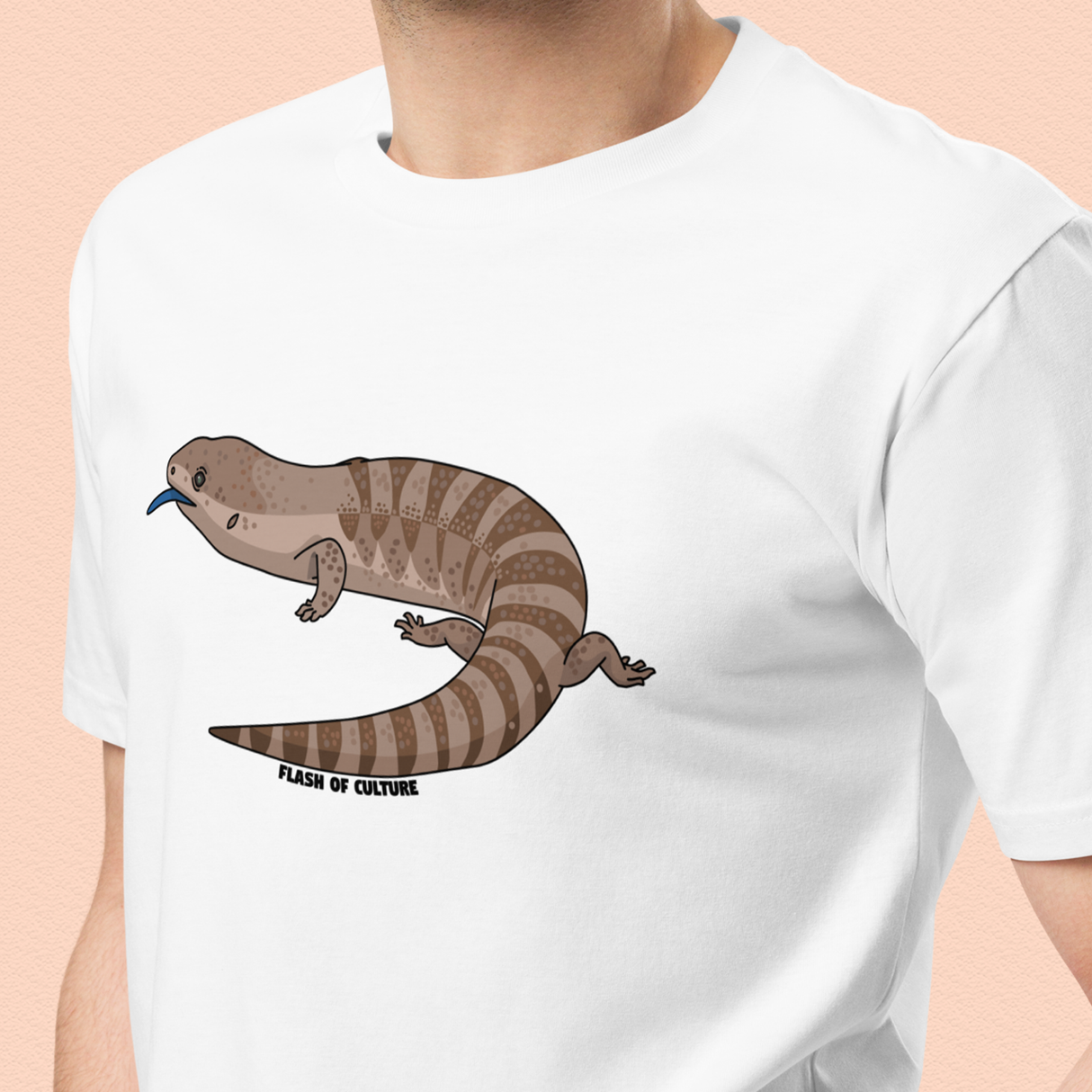 Blue Tongue Lizard T-Shirt Adult Unisex