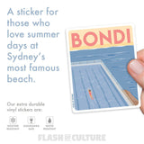 Bondi Beach Sticker, Australian stickers