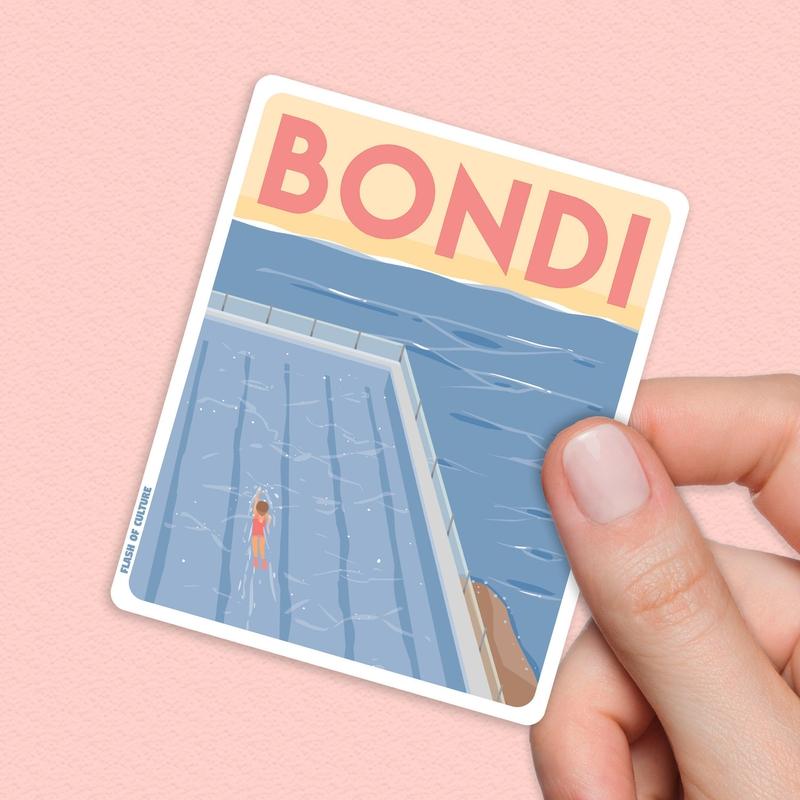 Bondi Beach Sticker, Australian stickers