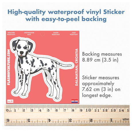 Dalmatian Dog Sticker, Croatian Stickers