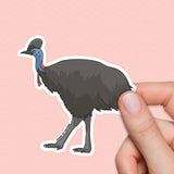 Cassowary Sticker, Australian bird stickers