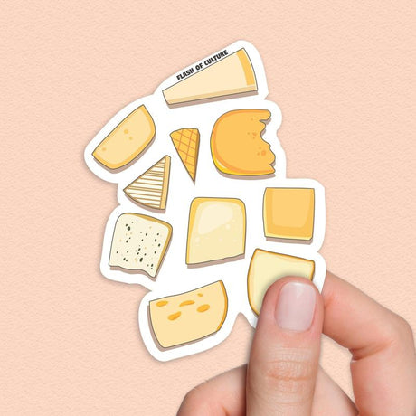 Cheese Sticker, Food stickers, Cheese Lover