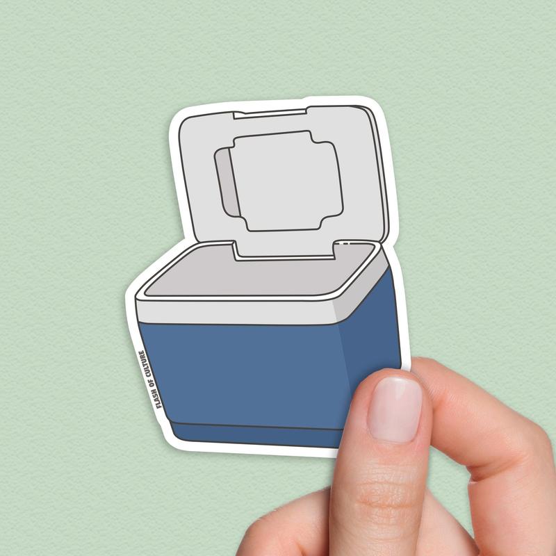 Chilly bin sticker, Esky Stickers, New Zealand Icons Sticker, Aussie icons stickers