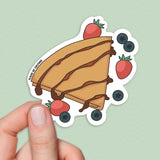 Crepes Sticker, French crepes stickers, French food stickers, Pancakes stickers