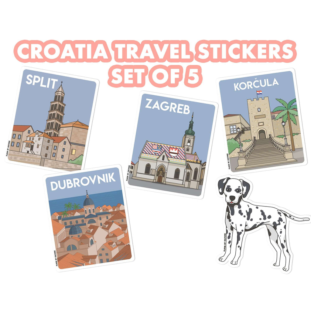Croatian Sticker Bundle - Get 5 stickers