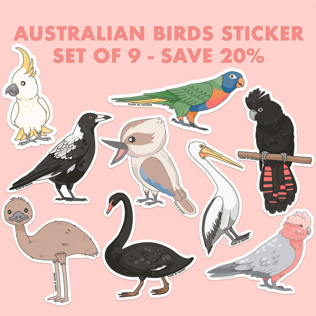 Emu Sticker, Australian animal stickers