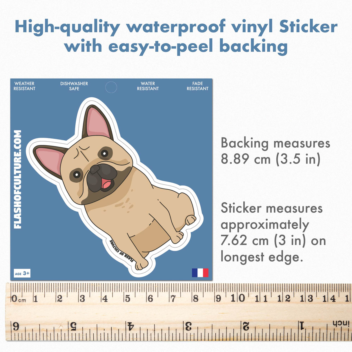 French Bulldog Sticker, Gifts for dog lovers