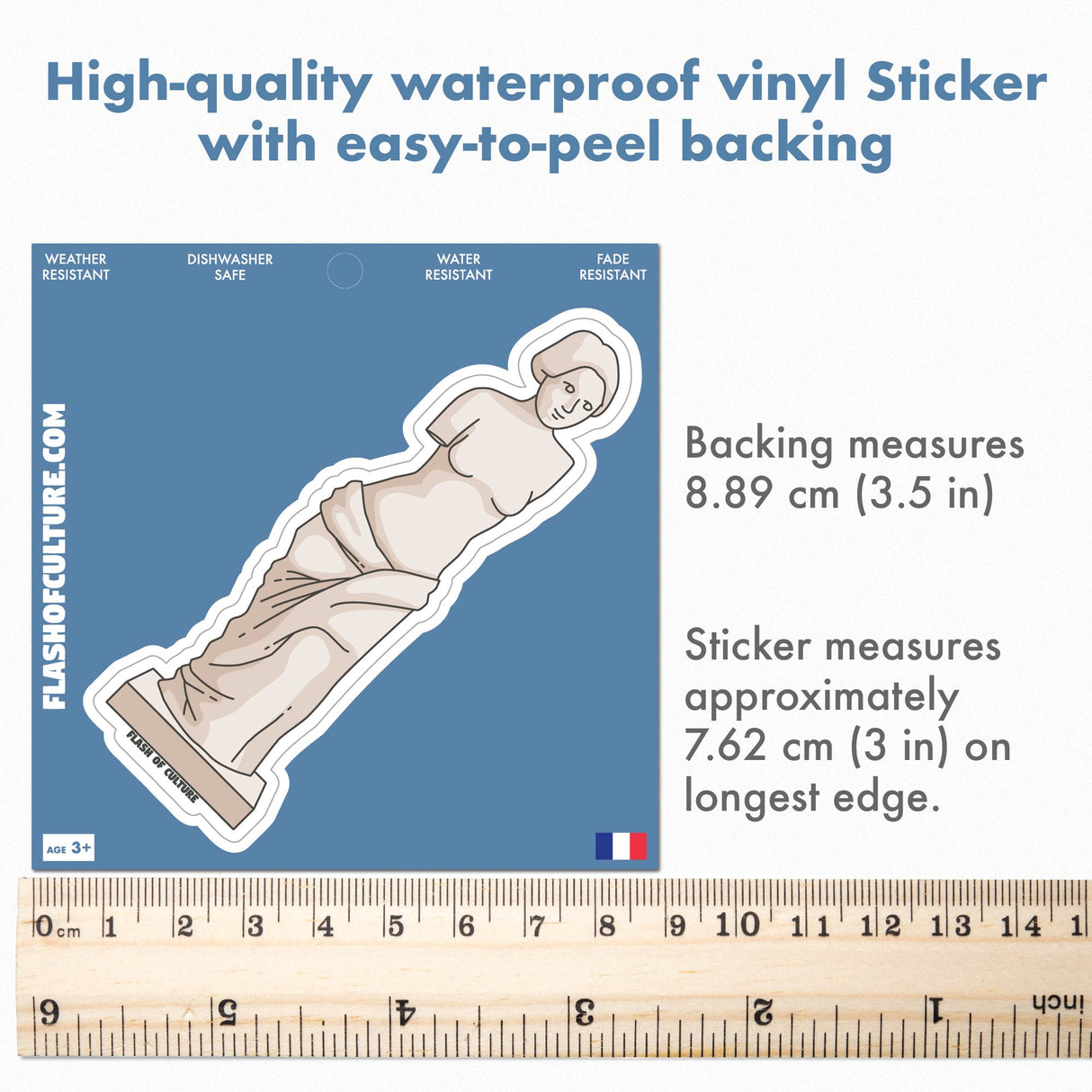 Venus de Milo Sticker, French Stickers