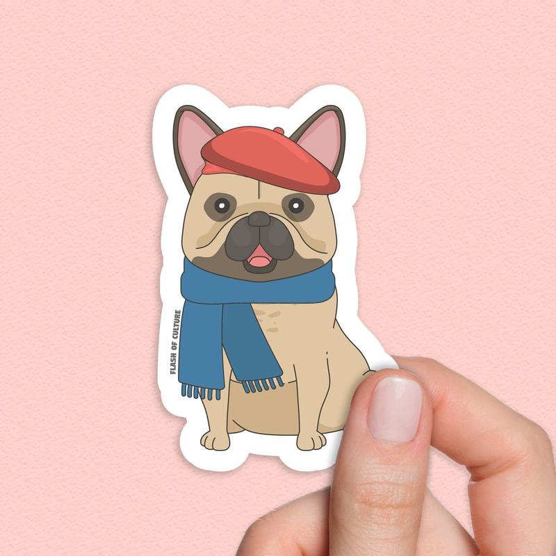 French bulldog sticker, dog stickers