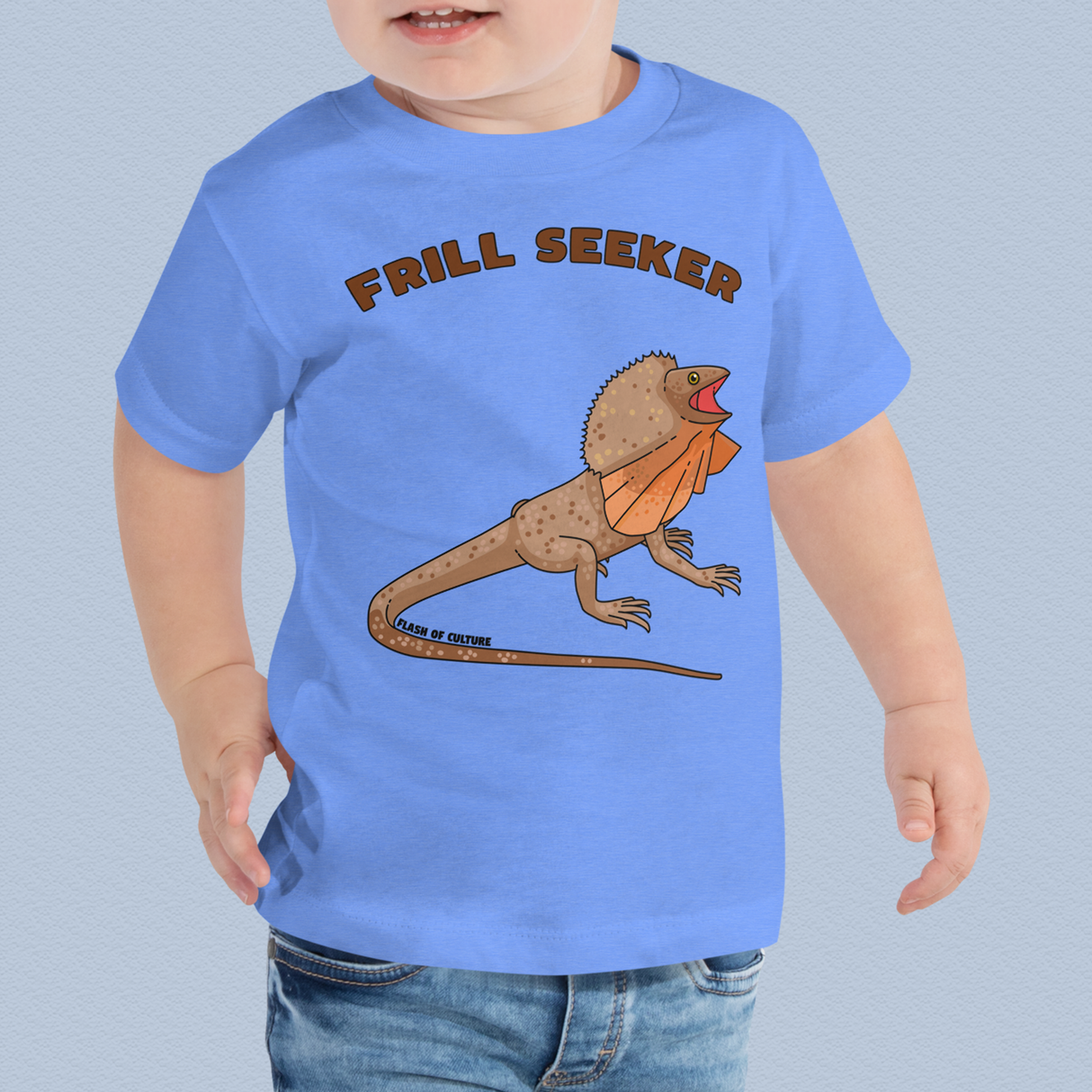 Frill-Seeker Toddler T-Shirt Frill-Necked Lizard Design