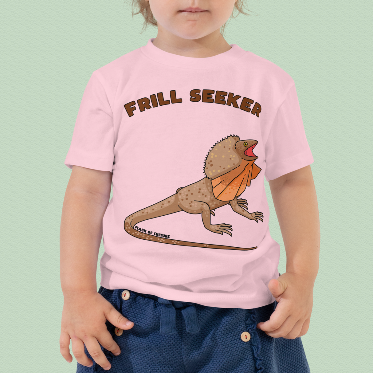 Frill-Seeker Toddler T-Shirt Frill-Necked Lizard Design