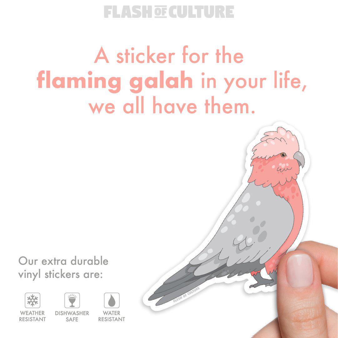 Galah Sticker, Australian Galah Sticker, Bird Stickers