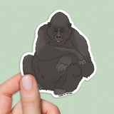 Gorilla sticker, Endangered animals sticker