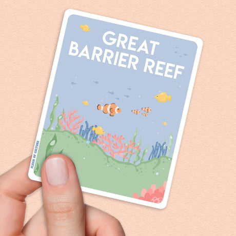 Great Barrier Reed Sticker, Australian Stickers, Reef Sticker