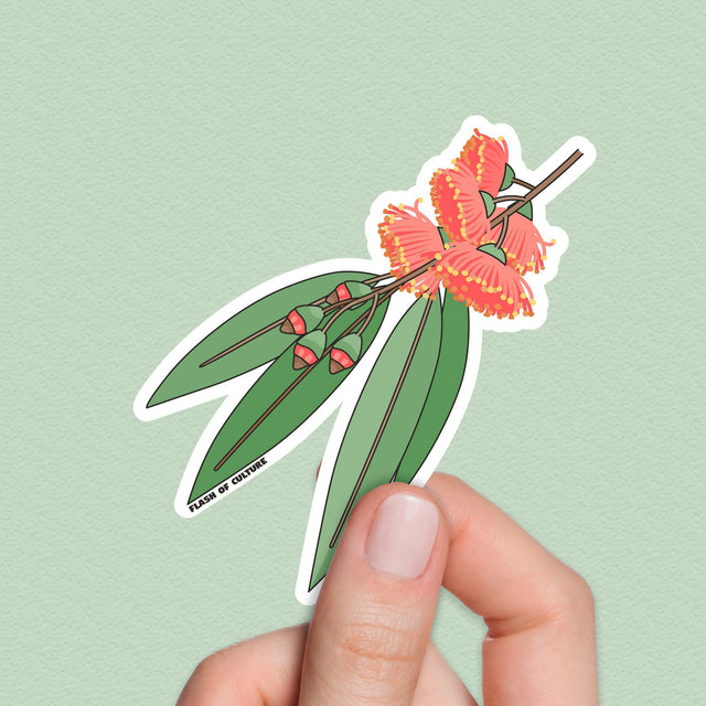 Gum Nut Flowers Sticker, Australian Flowers sticker