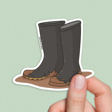 Gumboots sticker, Wellingtons Stickers, Galoshes Sticker