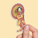 Japanese Geisha sticker