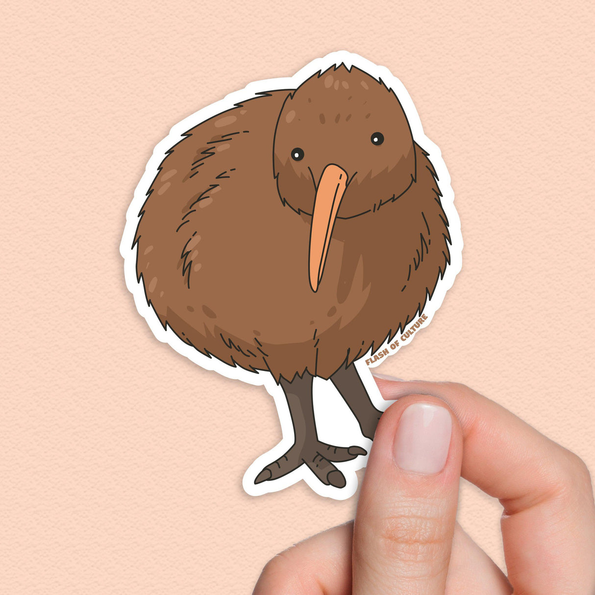 Kiwi Bird sticker, New Zealand Stickers