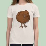 Kids' Kiwi Bird T-Shirt, New Zealand Wildlife Tee, Soft Cotton Kids Shirt