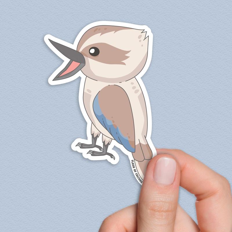 Kookaburra Sticker, Australian native bird stickers
