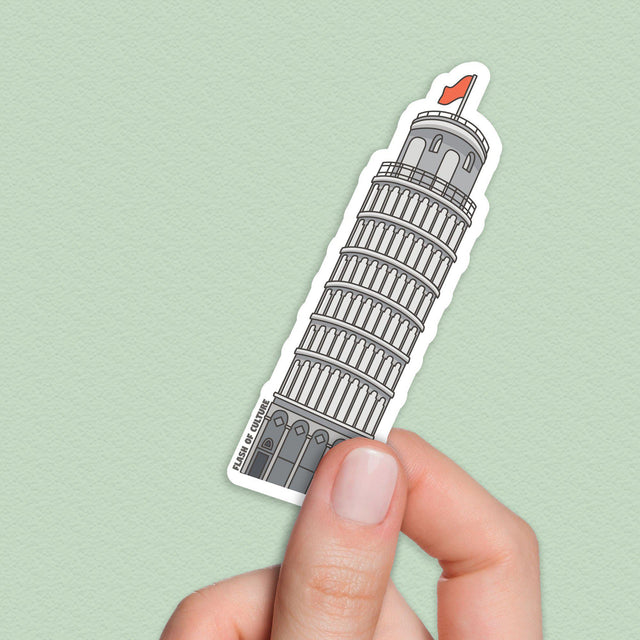 Leaning Tower of Pisa vinyl sticker