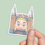 Luna Park Sticker, Sydney Australia sticker