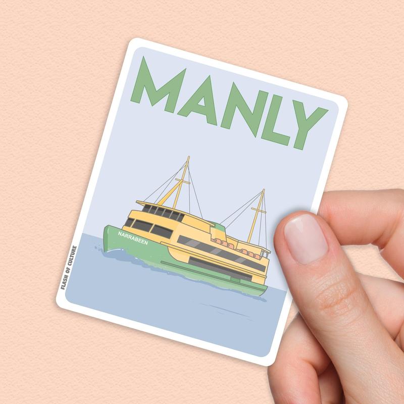Manly Ferry Sticker, Sydney Australia stickers