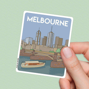 Melbourne Australia, Princes Bridge Melbourne stickers, Travel Souvenirs