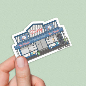 NZ Dairy sticker, New Zealand Dairy Stickers, Dairy, Kiwiana Sticker