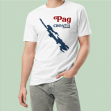 Pag Island Croatian Map T-Shirt