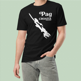 Pag Island Croatian Map T-Shirt