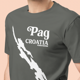 Pag Island Croatian Map T-Shirt