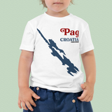 Pag Island Croatia Map T-Shirt Kids Unisex