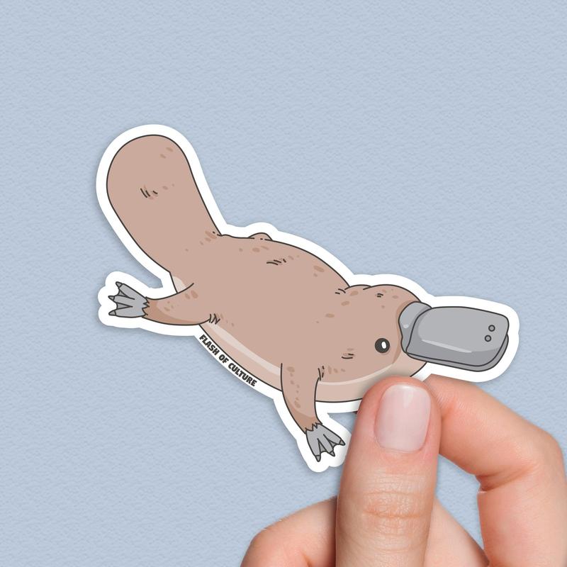 Platypus Sticker, Australian Animal stickers