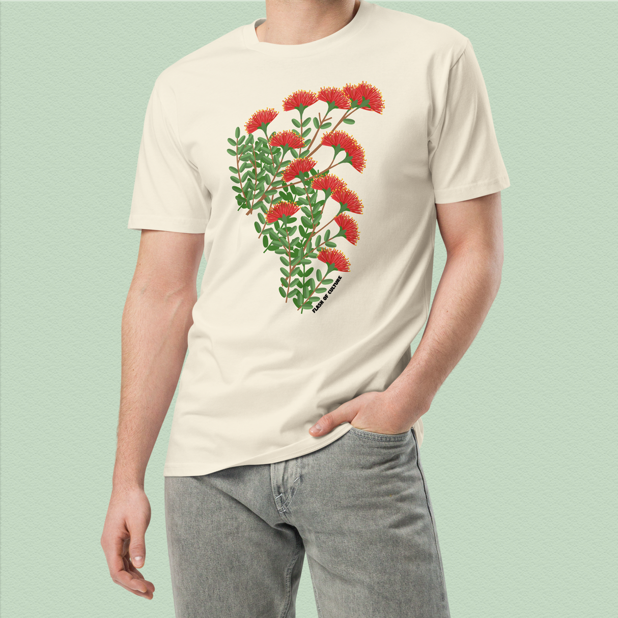 New Zealand Pohutukawa T-Shirt Adults