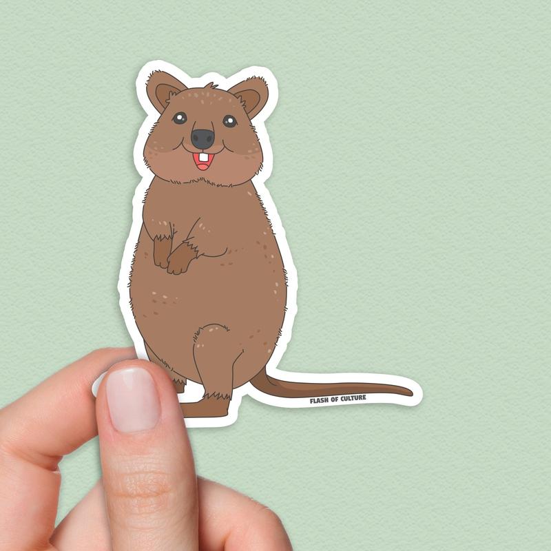 Quokka Sticker, Australian quokka sticker
