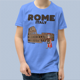 Rome Italy Colosseum Gladiator T-Shirt Kids