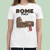 Rome Italy Colosseum Gladiator T-Shirt Kids