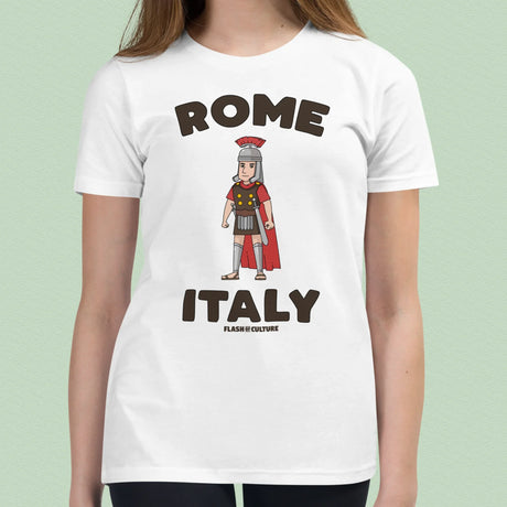 Rome Italy Gladiator T-Shirt Kids Youth Size 6+ years