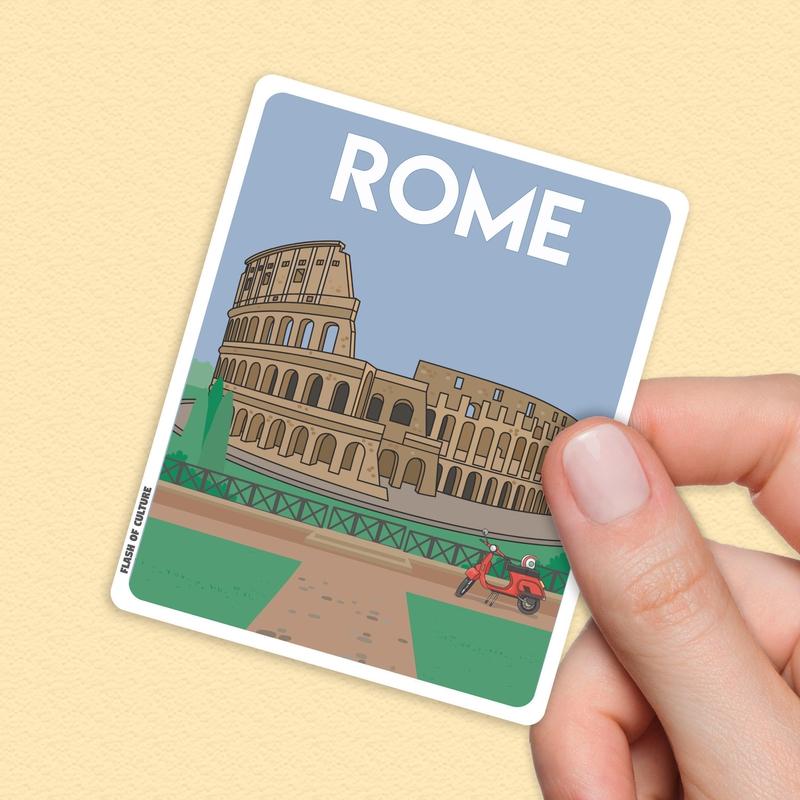 Rome Italy Sticker, Rome stickers, Rome Italy