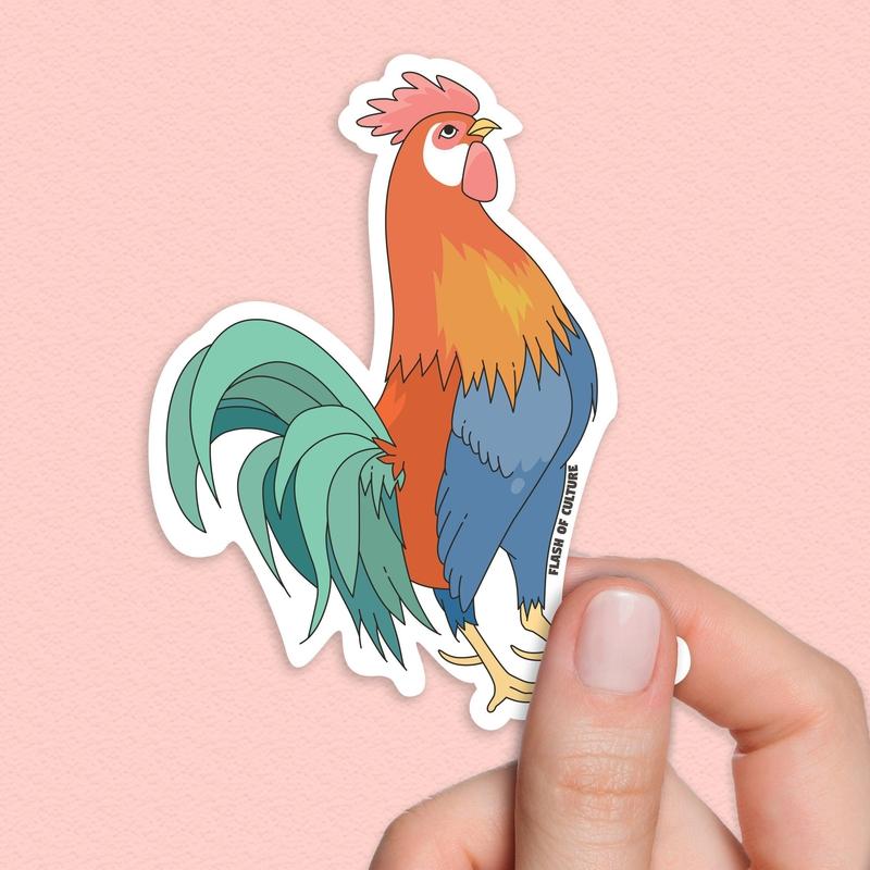 Rooster sticker, Gallic rooster sticker, Le Coq sticker