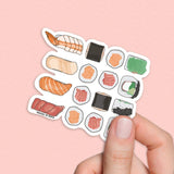 Sushi sticker, Japanese Food Stickers, Japanese stickers